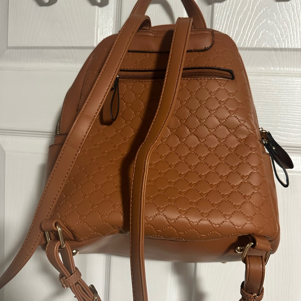 Brown print Backpack/Wallet Set - Picture 4 of 12